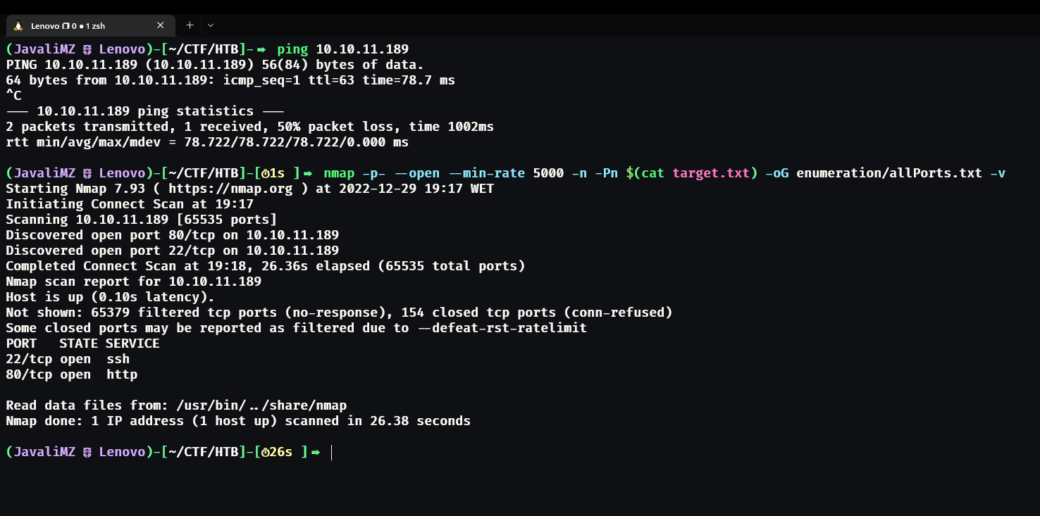 Enumeration all ports