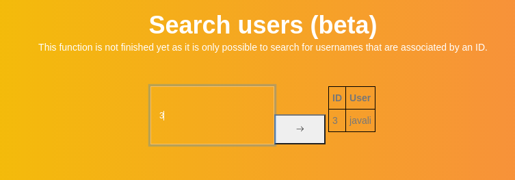 Search User